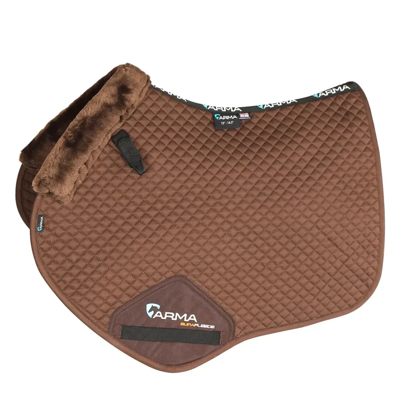 Shires Performance fleece saddle cloth - Full - Brown
